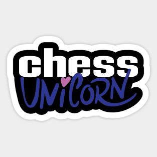 Chess Unicorn Sticker